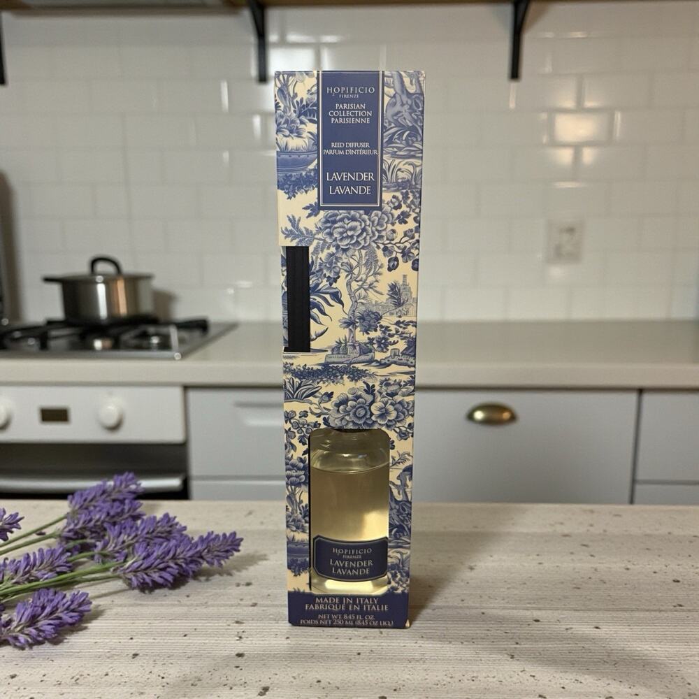 Hopificio Firenze Reed Diffuser Lavender Parisian Collection 8.45oz Italy